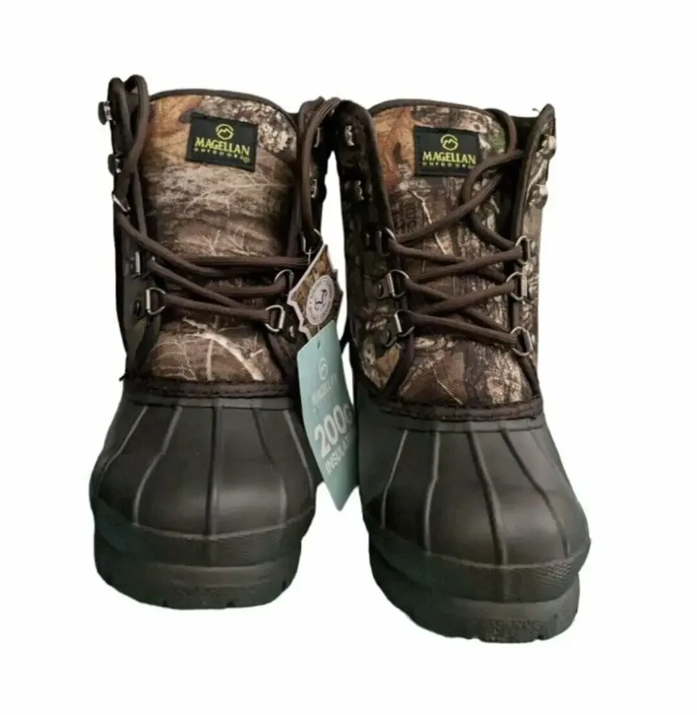 Magellan Outdoors Camo Duck Boots Youth Boy's Size 1 NWT